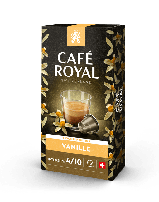 ▷ Vanille - Kaffeekapseln aus Aluminium mit Vanillegeschmack