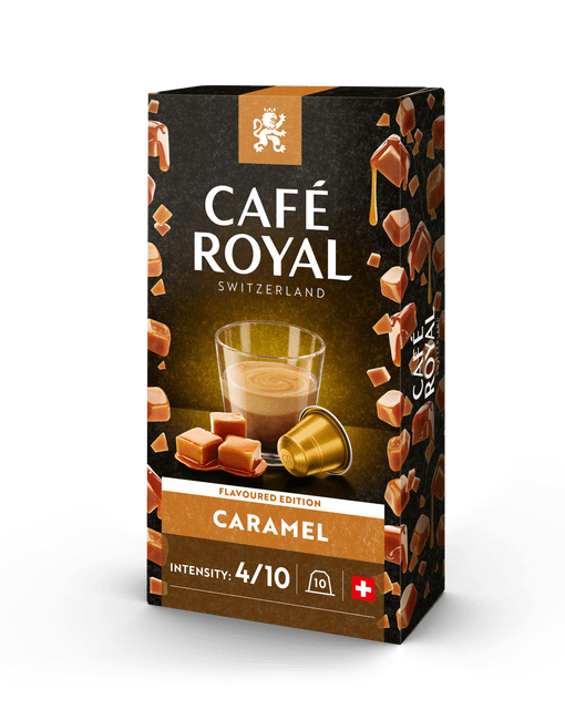 ▷ Caramel - Capsules de café au goût de caramel - Compatibles à 100 % avec  Nespresso®* - Café Royal