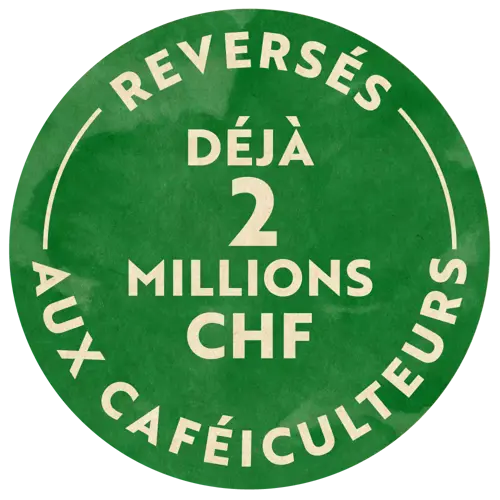 Reversés déjà 2 millions CHF aux Caféiculteurs